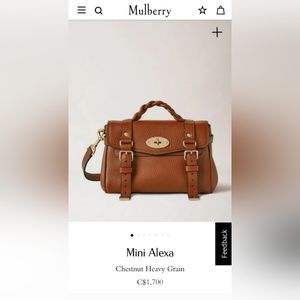 MULBERRY Mini Alexa (Chestnut) AUTHENTIC
